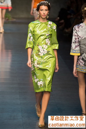 时尚秀场_米兰时装周_Dolce&Gabbana 2014春夏高级成衣_上海女装设计公司